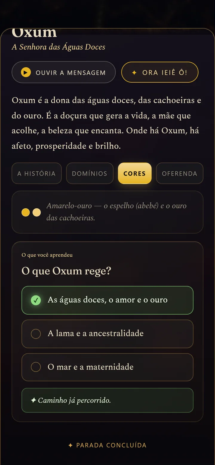 A prova do caminho